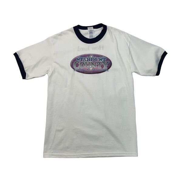 Vintage Stardust County Music T Shirt Adult M Medium White Short Sleeve Delta - Picture 1 of 12